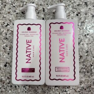 Native Holiday Gumdrop Moisturizing Shampoo & Conditioner Set - Pink Accents